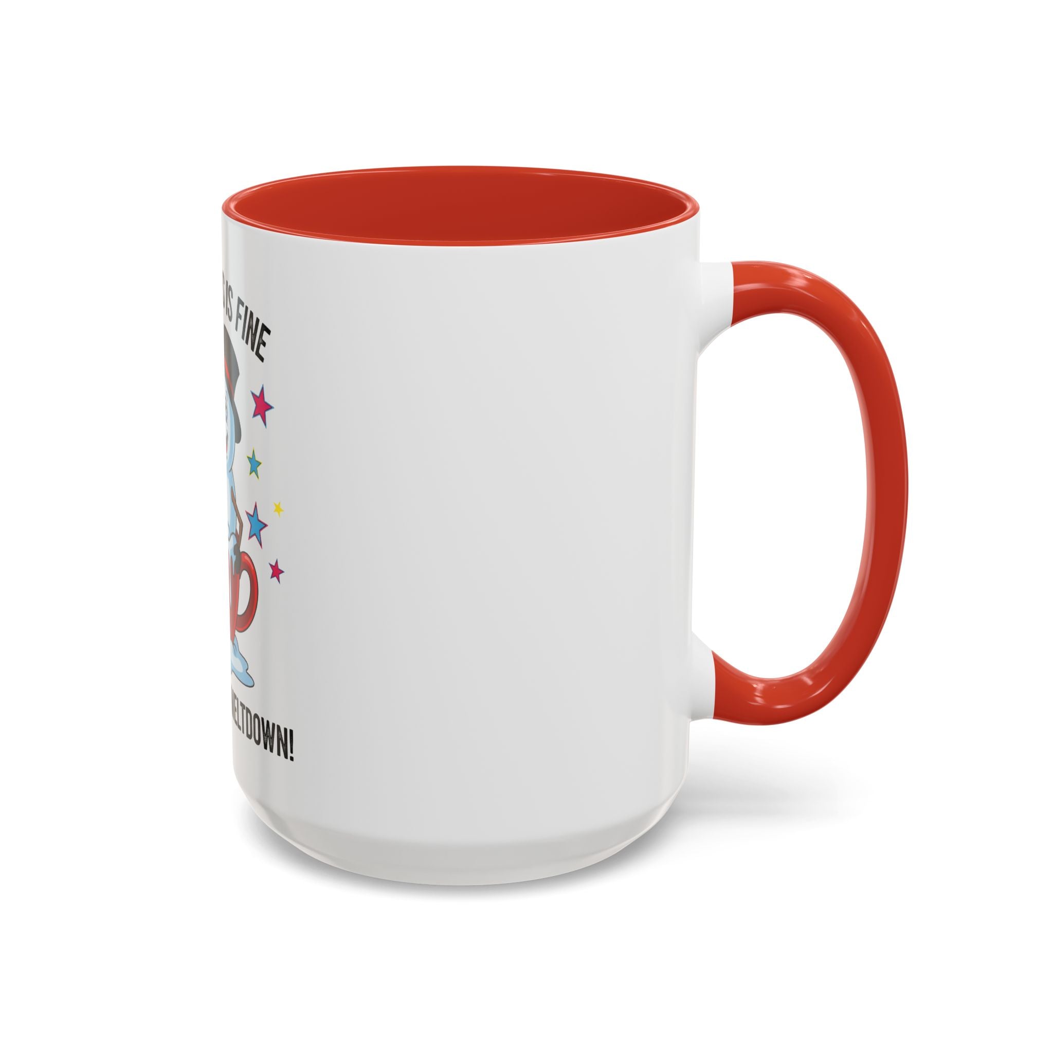 Melting Snowman I'm Fine This Is Fine Mug | Accent Coffee Mug