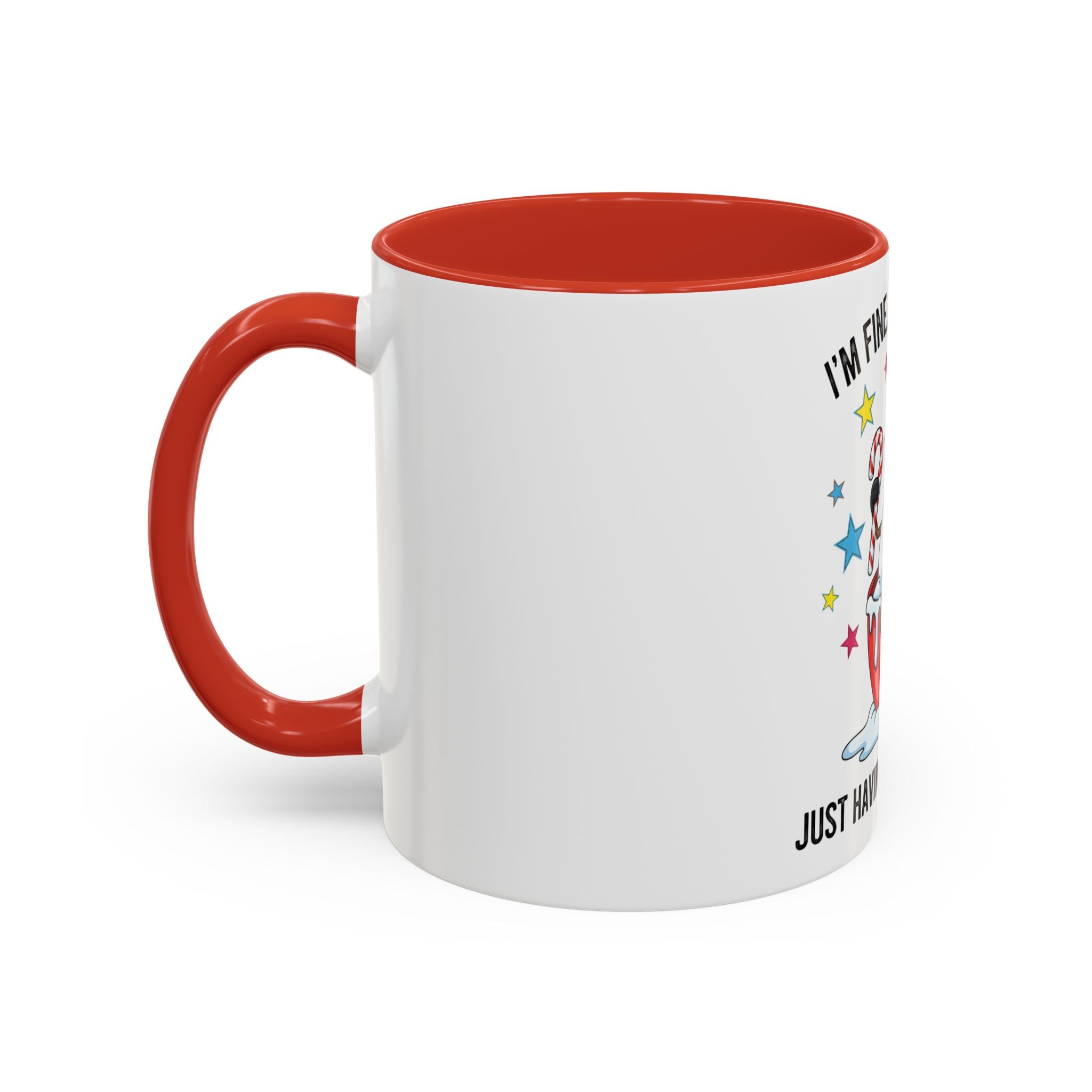 Melting Snowman I'm Fine This Is Fine Mug | Accent Coffee Mug