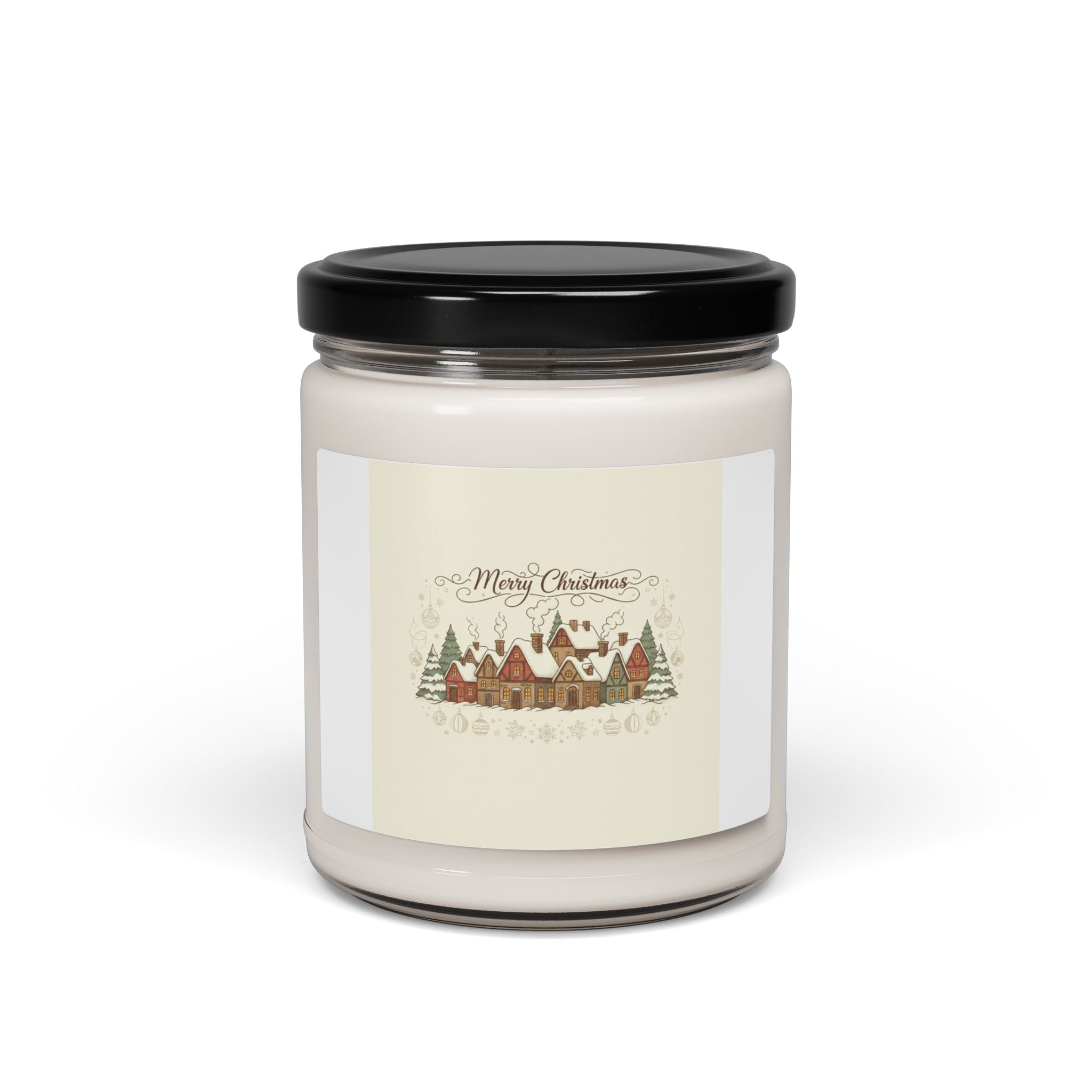 Vintage Christmas Postcard Candle | Scented Soy Candle, 9oz
