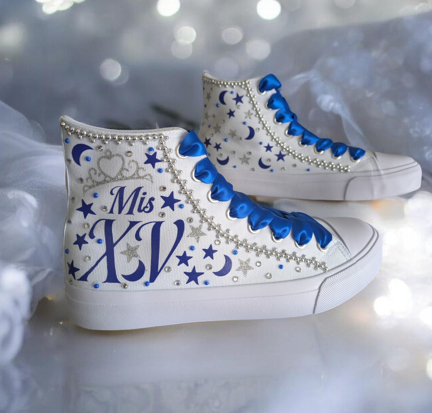 Custom Royal Blue Mis XV Sneakers