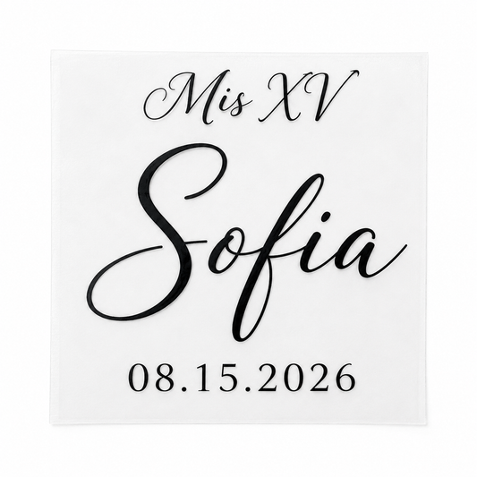 Personalized Mirror Vinyl Decal – Custom Name, Phrase & Date