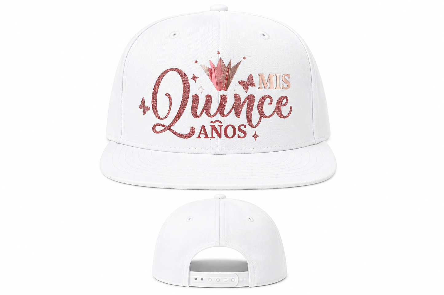 Personalized Quinceañera Hat “Mis Quince Años” – Custom Sweet 15 Cap