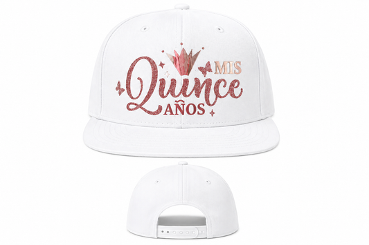 Personalized Quinceañera Hat “Mis Quince Años” – Custom Sweet 15 Cap